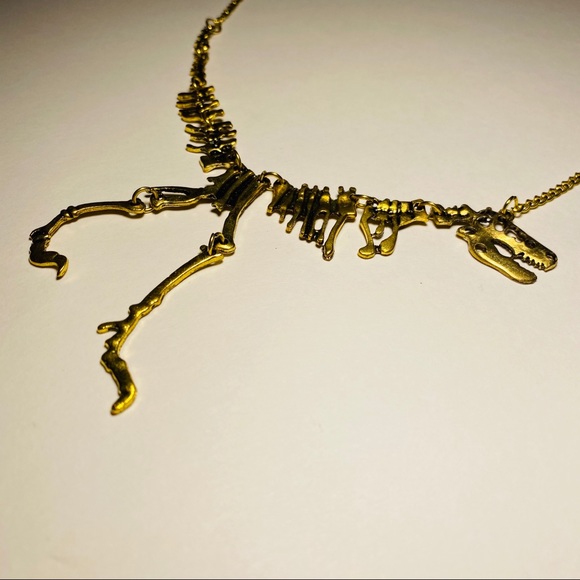 Dinosaur Skeleton Necklace - Picture 2 of 2